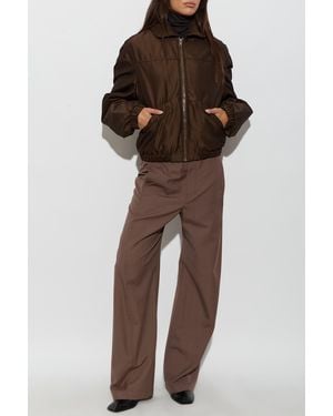 Lemaire Down Jacket With Hood - Brown