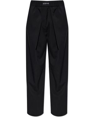 Loewe Wool Trousers - Black