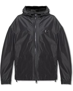 Dolce & Gabbana Hooded Jacket - Black