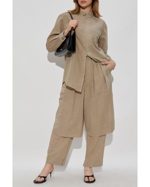 Issey Miyake Shirt With Pocket - Natural