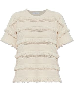 Max Mara Top "Garza" - Natural