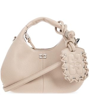 Ganni Handbag 'Hobo Mini' - Natural
