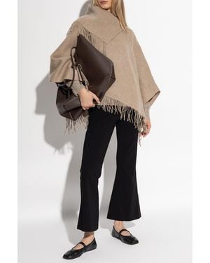 By Malene Birger Wool Poncho - Natural