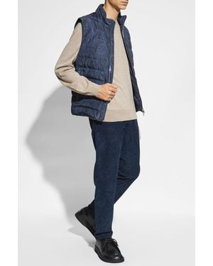 Etro Vest With Quilted Front - Blue