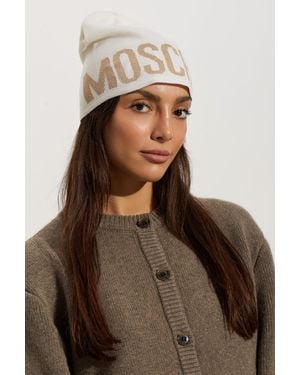 Moschino Cap With Logo - Brown