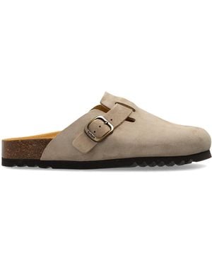 Scholl 'Fae' Suede Slides - Brown