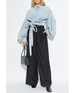 Zimmermann Denim Shirt With Decorative Tie Detailing - Blue