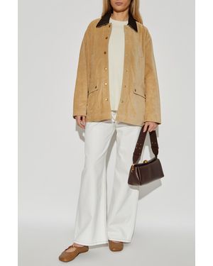 Rag & Bone Loose-Fit Suede Jacket - Natural