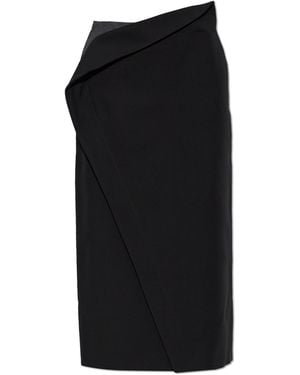 Jil Sander Skirt With A Slit - Black