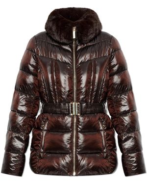 MICHAEL Michael Kors Padded Jacket With Faux Fur - Brown