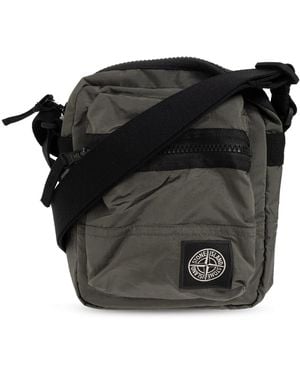 Stone Island Bag With Logo - Black