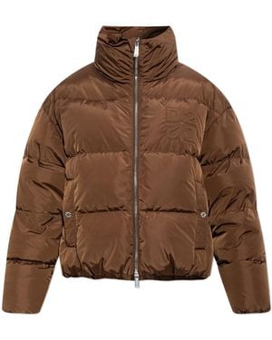 DSquared² Quilted Jacket With Stand-Up Collar - Brown