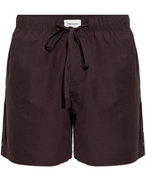 Entire studios Shorts With Logo - Purple