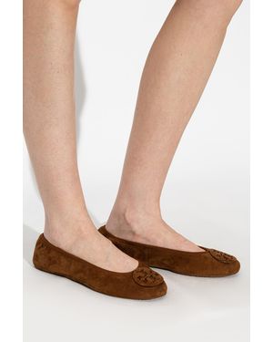 Tory Burch 'Reva Travel' Ballet Flats - White