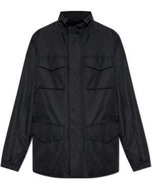 Giorgio Armani Lightweight Waterproof Jacket - Blue