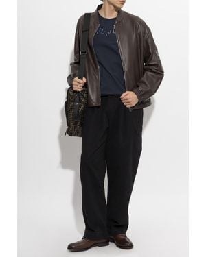Fendi Leather Jacket - Black