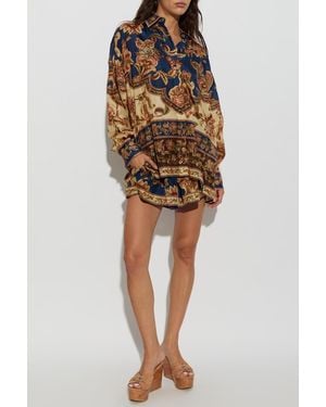 Zimmermann Silk Shirt With Print - Multicolor