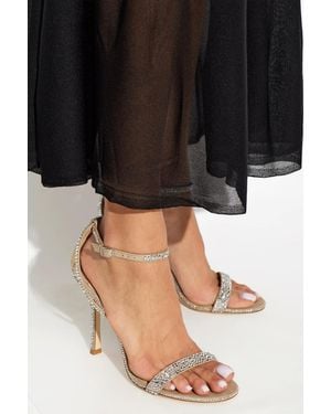 Jimmy Choo 'Moza 100' Heeled Sandals - Black