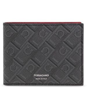Ferragamo Monogram Wallet - Grey