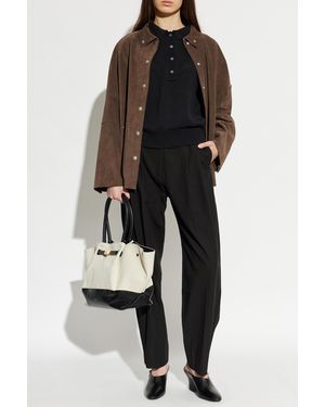 Studio Nicholson 'Dash' Leather Jacket - Black