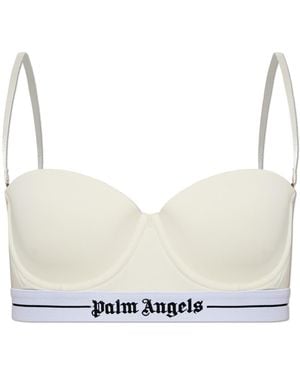 Palm Angels Bra With Detachable Straps - White