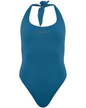 Balmain One-Piece Swimsuit - Blue