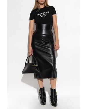 Givenchy Leather Skirt - Black