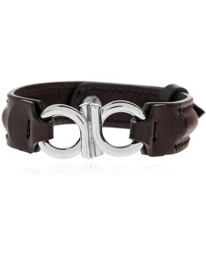 Ferragamo Bracelet With Logo - Black