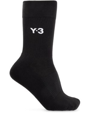 Y-3 Socks With Logo - Black