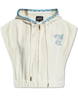 Versace Hooded Vest - White