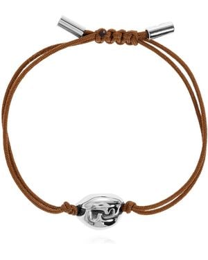 Fendi Bracelet With Brass Ornaments - White