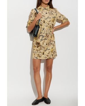 KENZO Floral Motif Dress - Yellow