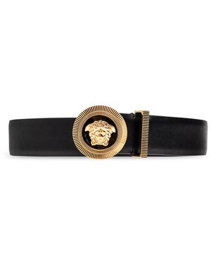 Versace Leather Belt - Black