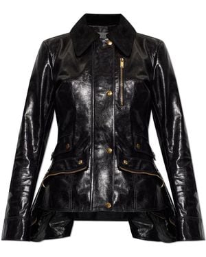 McQueen Leather Jacket - Black