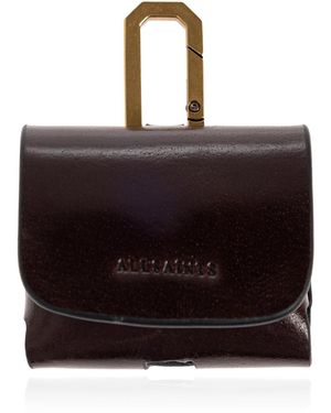 AllSaints Leather Case For Airpods - Black