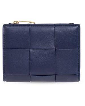 Bottega Veneta Leather Wallet - Blue