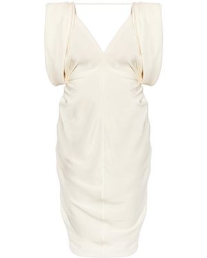 Versace Dress With Open Back - White