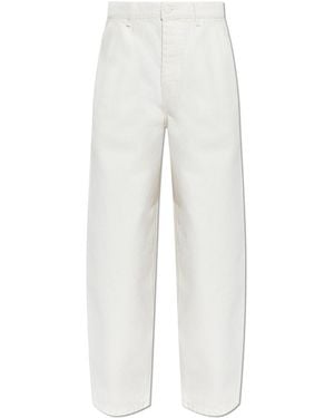 Ami Paris Wide-Leg Jeans - White