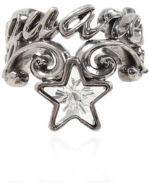 DSquared² Ring With Crystal - Metallic