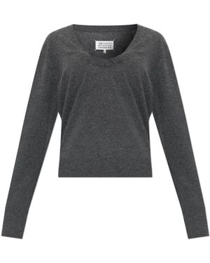 Maison Margiela Wool Jumper - Black