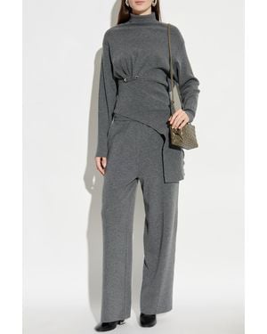 Lanvin Straight-Leg Pants - Gray