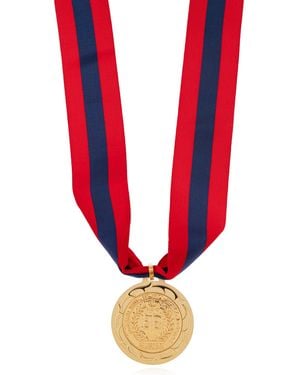 Balenciaga Necklace With A Round Pendant - Red