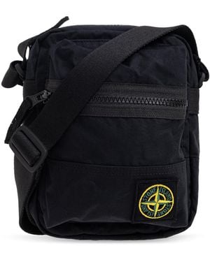 Stone Island Shoulder Bag - Black