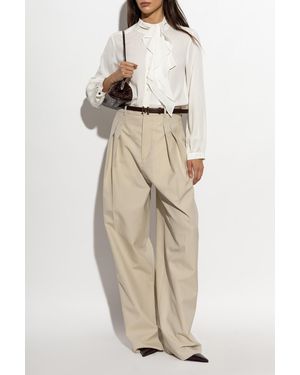 Max Mara Silk Shirt 'Leccio' - Natural