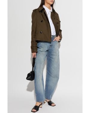 Burberry Short Trench Coat 'Swarby' - Green