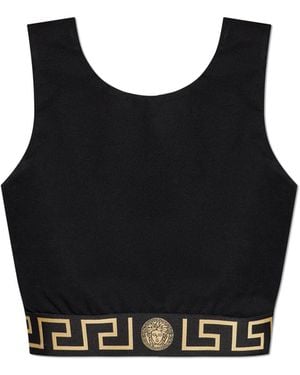 Versace Sleeveless Tops - Black