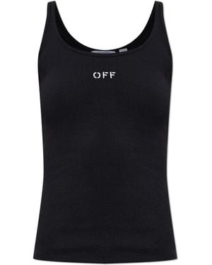 Off-White c/o Virgil Abloh Top With Z Logo - Black