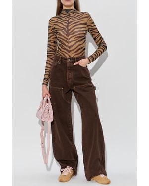 Amiri Wide-Leg Jeans - Brown