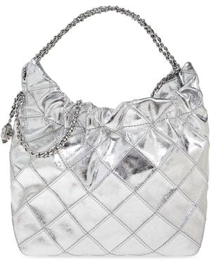 Tory Burch "Fleming Mini" Shoulder Bag - White