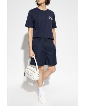 Balmain Monogram Shorts - Blue